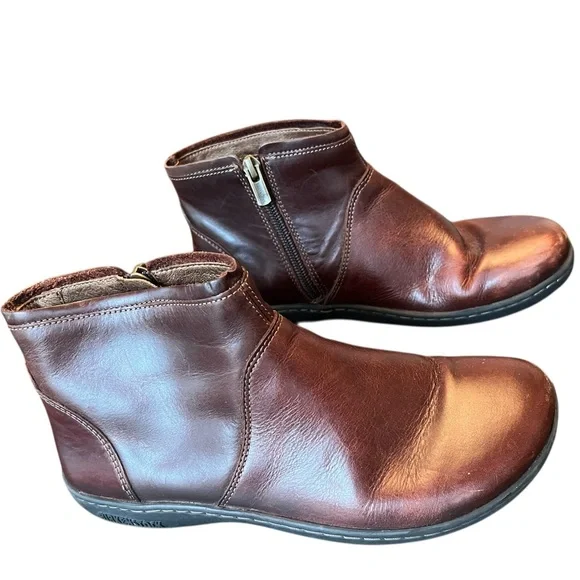 Birkenstock Bennington Chelsea Boot Dark Brown Bootie Sz 36 Womens 5 - Picture 1 of 7